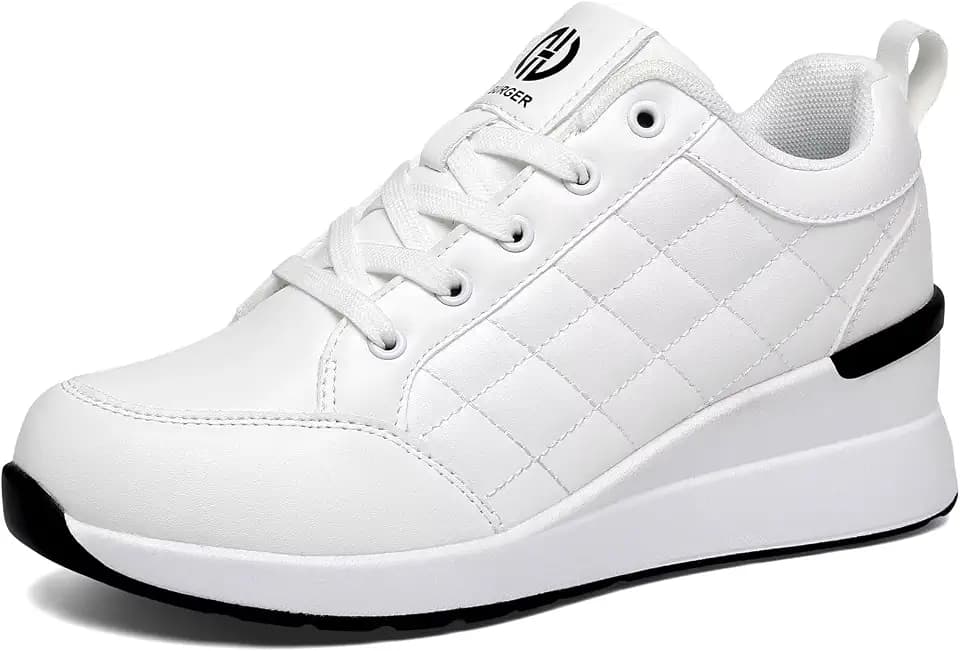 Wedge Sneakers for Women, Non-Slip Breathable High Heels for All Seasons