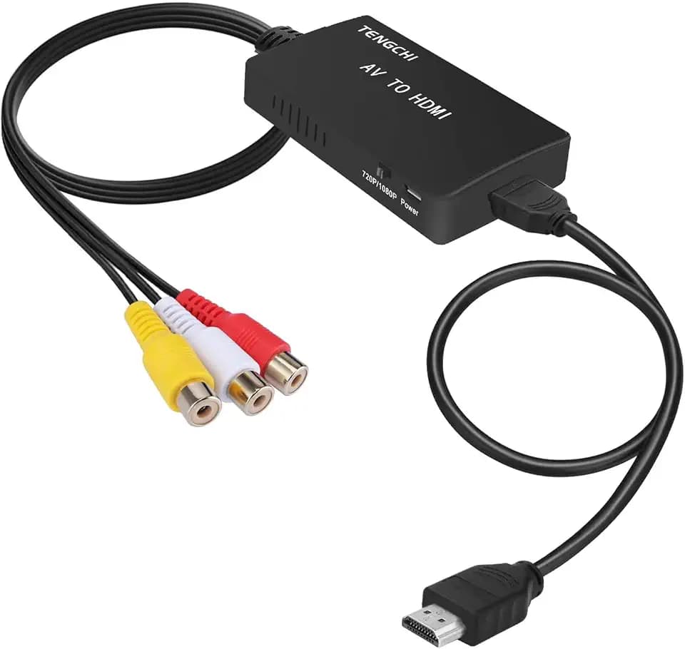 Tengchi RCA to HDMI Converter, AV to HDMI Adapter
