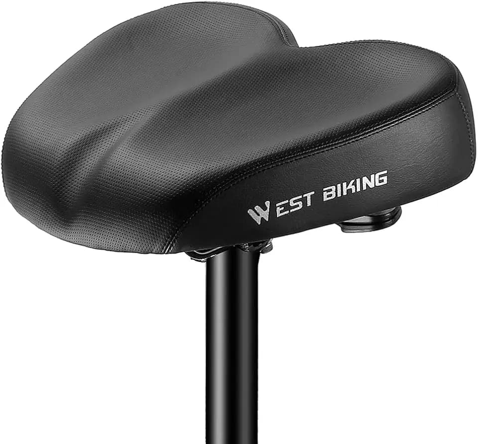 Lixada West Biking Ergonomischer Fahrrad-Ersatzsattel, weich, breiter, Dicker, Rennrad-Kissen, Langstreckenfahrten, bequem, stoßfest, Fahrradsitze