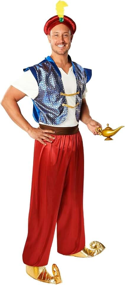 Erwachsenenkostüm Weltbuchtag Aladdin Herren mit Kopfbedeckung Größe: M