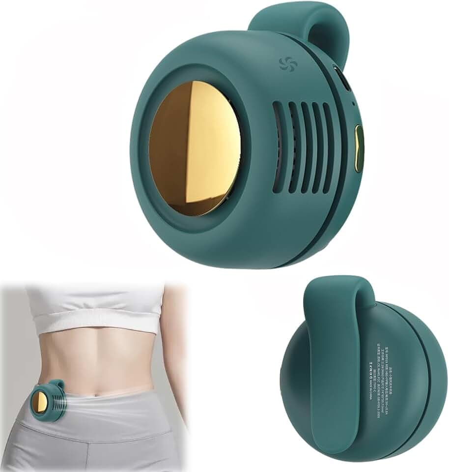 Mini Ventilator, flügellos, leise, tragbar mit Clip, wiederaufladbar, 3 Geschwindigkeiten, für Reisen, Büro, Hemd, Sommergeschenk für Outdoor-Enthusiasten