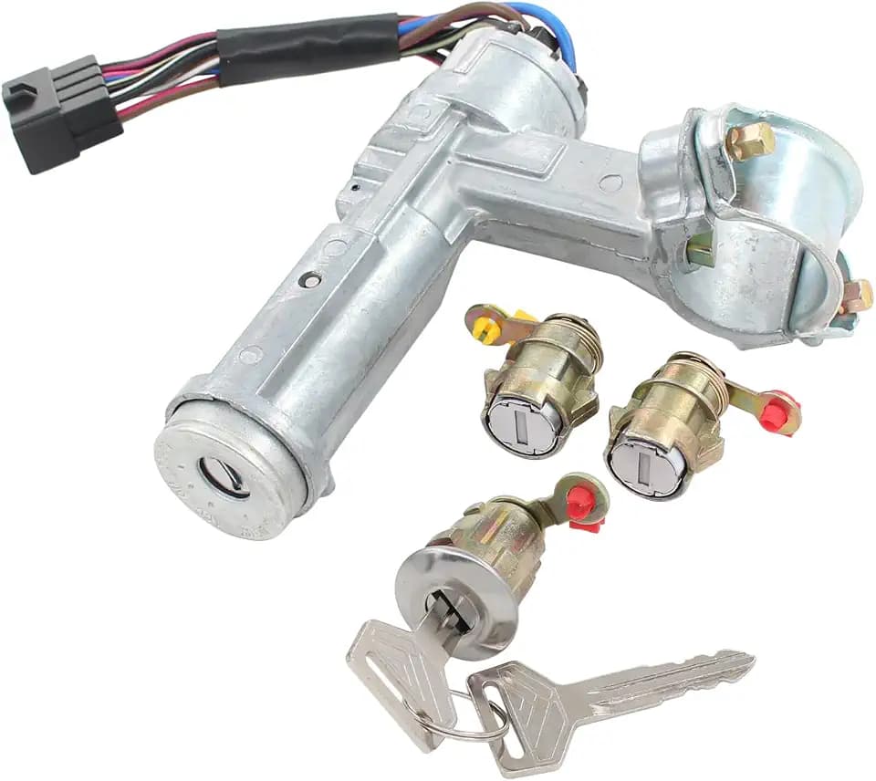 Ignition Switch and Door Lock Cylinder Set for Toyota Corolla 1987-1992