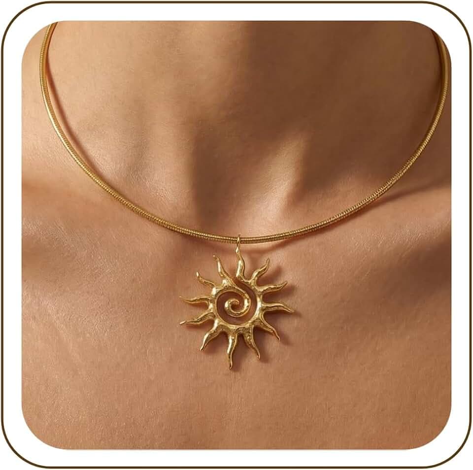 Chunky Pendant Beaded Necklace for Women