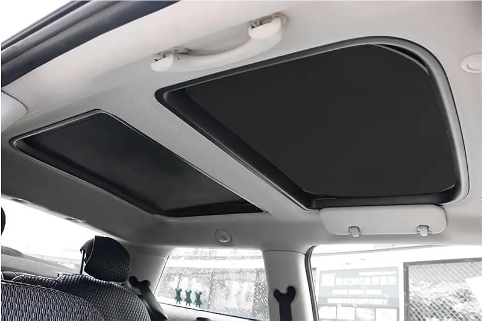 QQJ 2pcs Foldable Sunroof Shade For passenger car Sunshade Heat Isolate fit for Mini Cooper, Clubman & Countryman R56 All Years