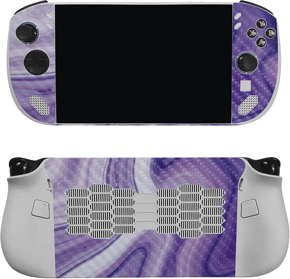 Carbon Fiber Gaming Skin Compatible with Lenovo Legion Go S (2025) - Lavendar Acrylic - Premium 3M Vinyl Protective Wrap Decal Cover - Easy to Apply | Crafted in The USA by MightySkins