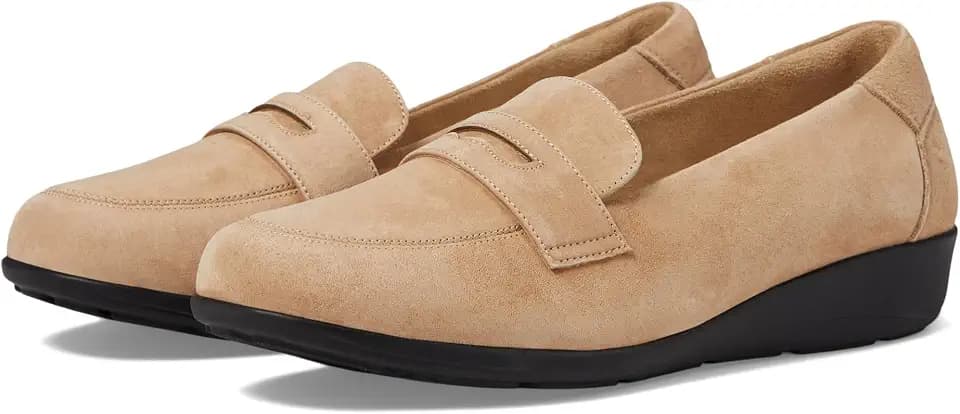 Propet Womens Yetta Slip On Flats Casual - Black