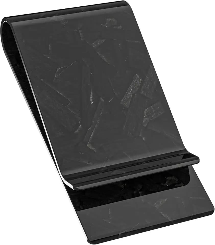 Travelambo Carbon Fiber Money Clip Front Pocket Wallet Minimalist Wallet Slim Wallet Credit Card Holder