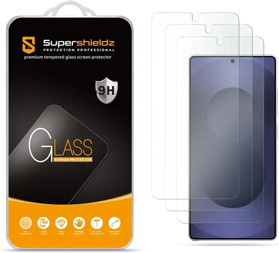 Supershieldz (3 Pack) Designed for Samsung (Galaxy S26 Ultra) Tempered Glass Screen Protector, Anti Scratch, Bubble Free