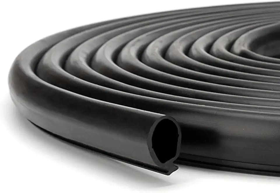 RV Secondary Slide-in/Slide-Out Seal 018-338-BLK Black Rubber, 30FT