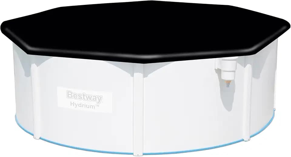 Bestway PVC-Abdeckplane Ø 401 cm, schwarz, rund