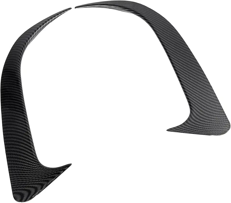 1 Pair Car Rear Bumper Spoiler Air Vent Outlet Cover Trim Carbon Fiber Pattern for Mercedes-Benz CLA250 CLA45 CLA200 Replacement