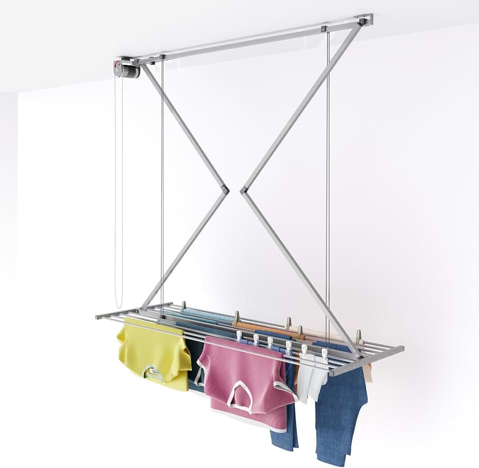 Foxydry Mini, klappbarer wäscheständer, deckenmontage, 152 cm