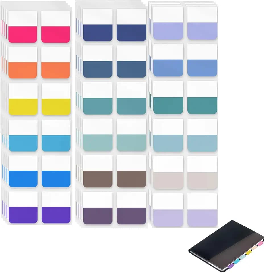 360 Stück Kleberegisterkarten Seitenmarker,Page Marker Index Tabs,Post Its Klebezettel Aufkleber Beschriften Zum Buch,Sticker Griffregister Selbstklebend Gefärbte,für Book,Einmerker,Büro,Tagebuch Ect