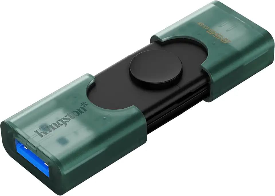 Kingston DataTraveler DuoG2 256GB Flash Drive | USB-A + USB-C 3.2 Gen 1 | DTDEG2/256GB