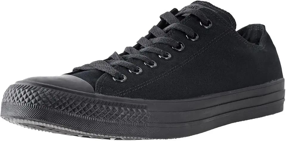 Converse Chuck Taylor All Star Core Ox, Black Monochrome, 6.5 Women/4.5 Men