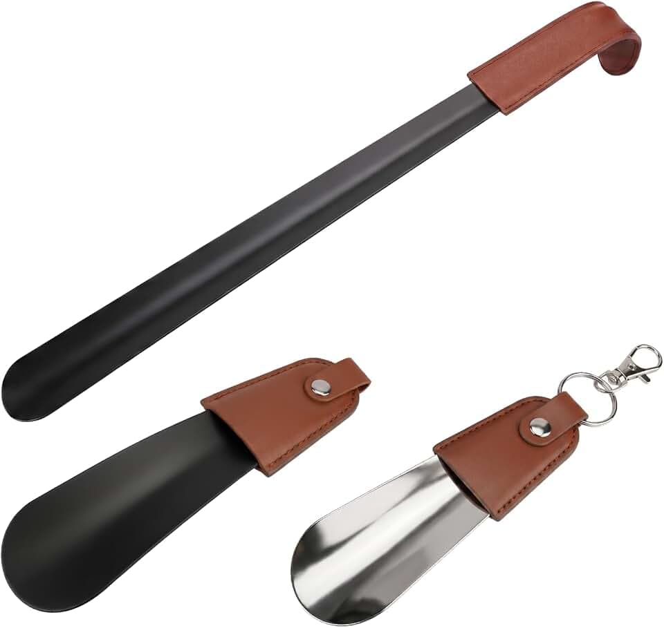 Schuhlöffel Set, 3 Stück Lang & Kurz, 12/16/42 cm
