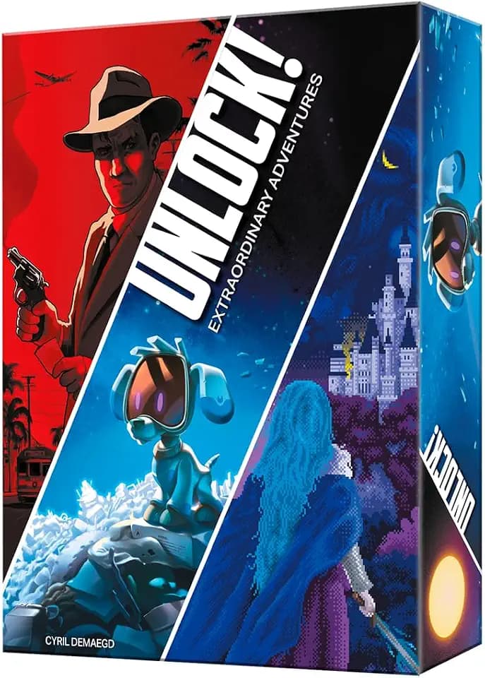 Space Cowboys Unlock! Extraordinary Adventures Escape Room Brettspiel für Erwachsene und Familien ab 10 Jahren, für 1 bis 6 Spieler, 60 Minuten pro Spiel – spanische Version