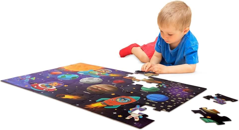B. toys Gigantic Jigsaw, 48-Piece Solar System Jumbo, Tiles, Puzzle