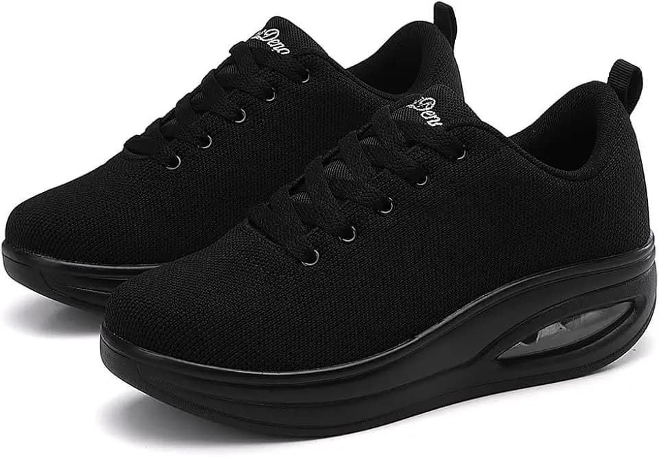 Walking Shoes for Women Air Cushion Nurse Slip Resistant Work Running Sneakers Food Service Platform Comfortable All Day Weight Light