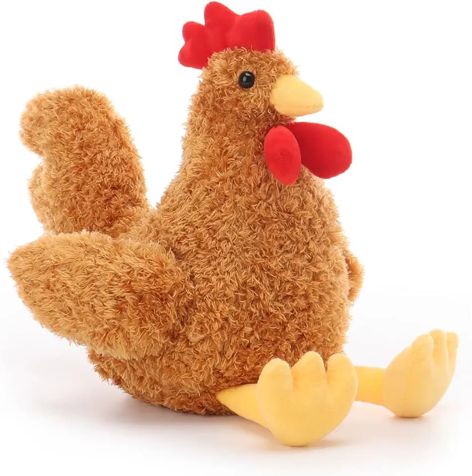 Apricot Lamb Toys Plush Ginger Rooster Stuffed Animal Soft Cuddly Perfect for Child (Ginger Rooster,10Inches)