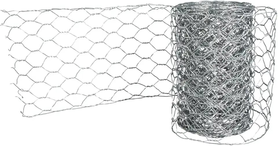 Rayher Deko-Gitter, Rolle 1,22 m, 21,5 cm breit, Gitterdraht zum Basteln, Hasengitter, Maschendraht, 2410721