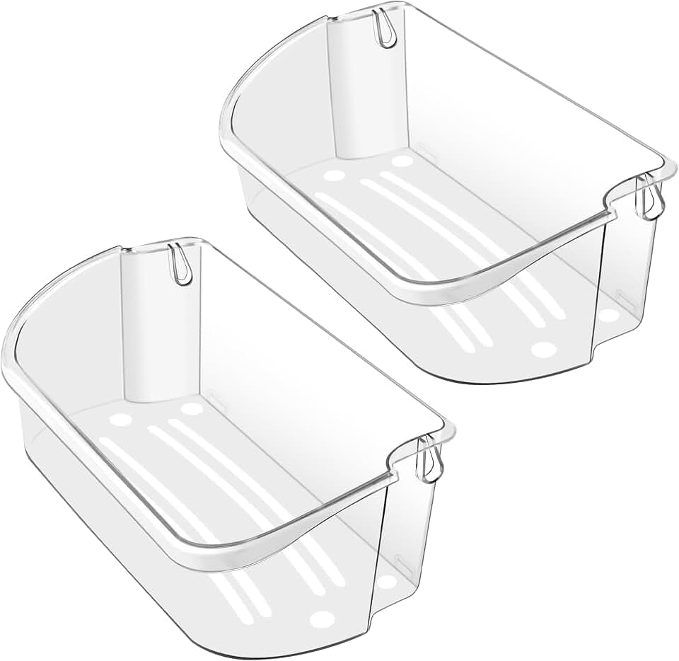 2 PACK Upgraded 240356402 Refrigerator Door Bin Replacement (Length 15.38")
