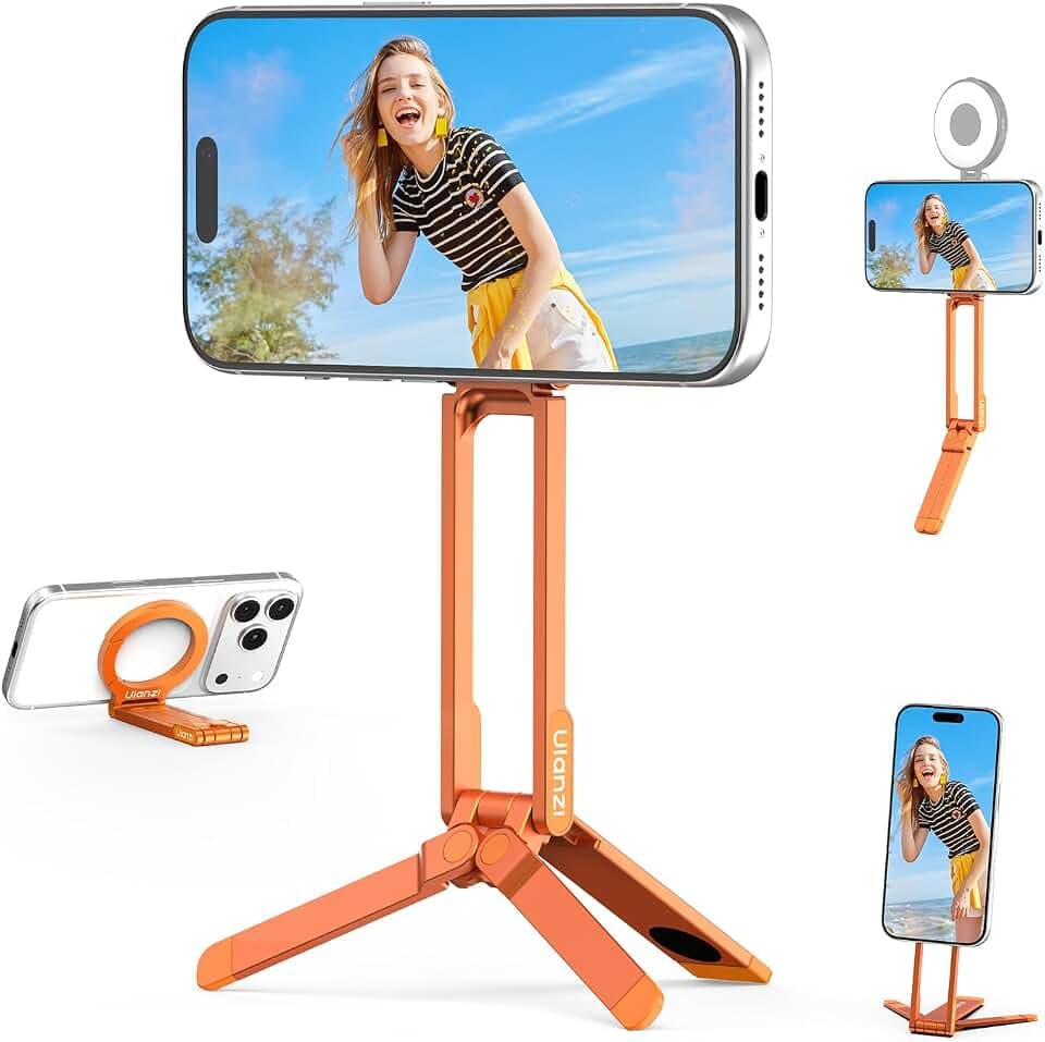 ULANZI MA30S Magnetic Carabiner Phone Tripod for iPhone/Android