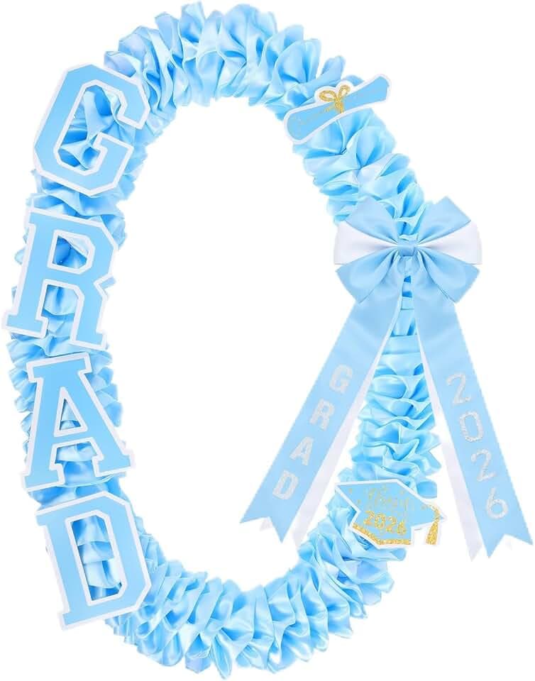 Yinkin 47 Inch Art Ribbon Leis with Bow