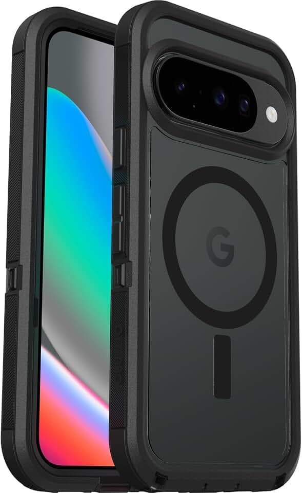 OtterBox Defender Pro XT Hülle, Google Pixel 10/10 Pro, Transparent/Schwarz