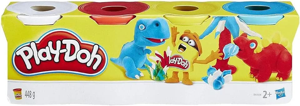 Play-Doh 4 Pack of 4 oz Cans, Classic Colours