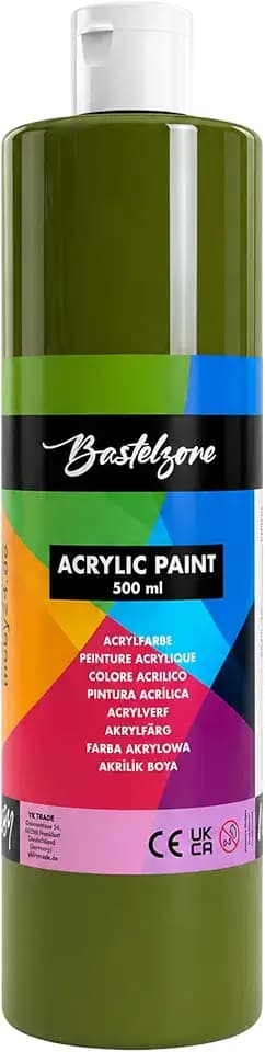 Acrylfarbe 500 ml (Olivgrün)