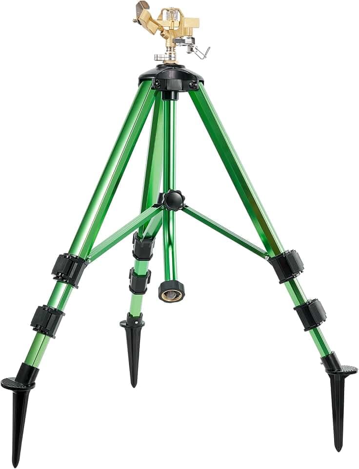 Impact Sprinkler on Tripod Base, 360° Coverage, 3/4in