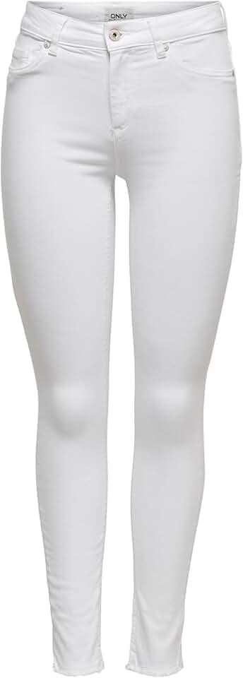 ONLY Female Skinny Jeans ONLBLUSH Mittlere Taille Skinny Fit Knöchellang Jeans