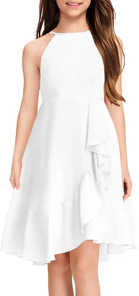 MITILLY Flower Girl Wedding Guest Dress Junior Bridesmaid Kids 6-12 Years