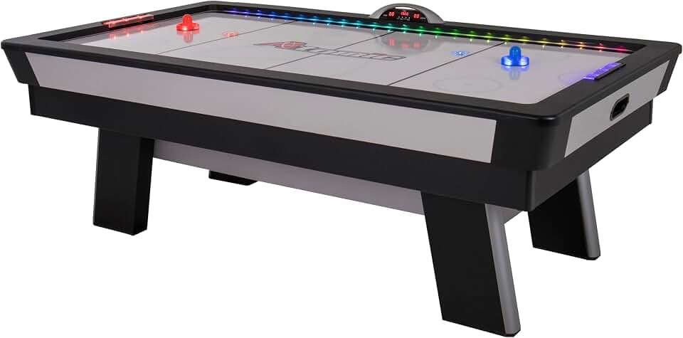 Atomic Top Shelf 7.5ft Air Hockey Table with LED Lighting