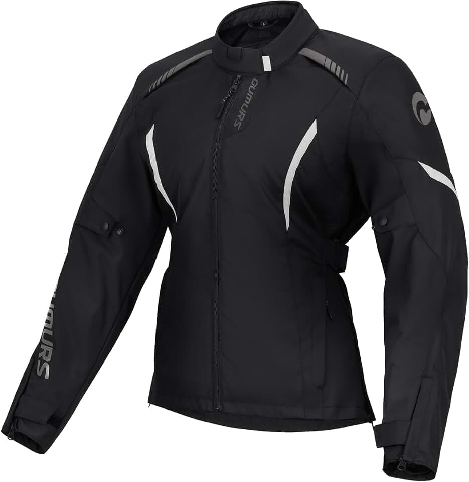 Oumurs Motorcycle Jacket With CE Certified,600D Nylon 3-in-1 Windproof Riding Jacket, All Season Jacket with Removable Liner