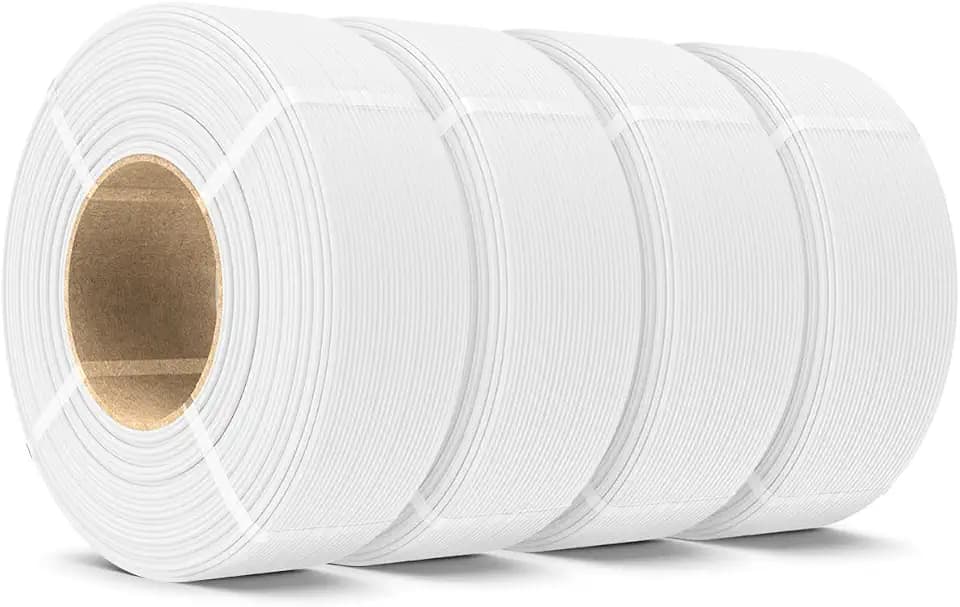 SUNLU PLA Matt Filament Refill 1.75mm 4KG, PLA Weiß Matt Filament