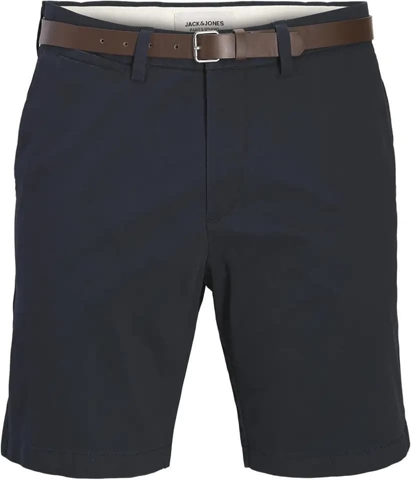 JACK & JONES Herren Jpstadam Belted Chino Shorts Pls Jpstadam Belted Chino Shorts Pls