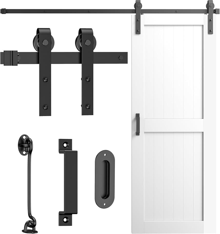 Laufschiene Schiebetürbeschlag 200 cm Komplettset J-Form Schienen