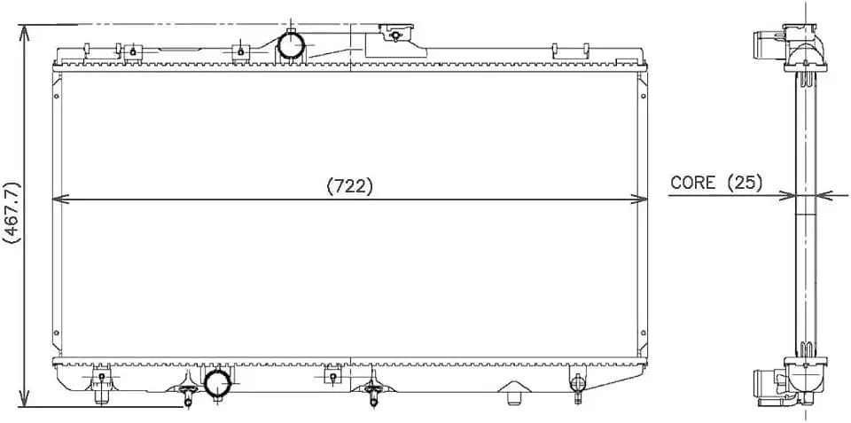 Denso 221-3108 Radiator
