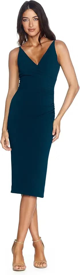 Dress The Population Women's Carmel Bodycon Midi Dress