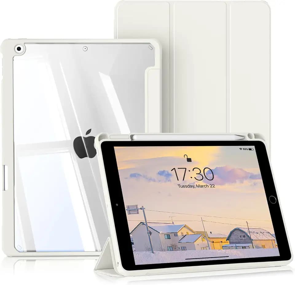 Hülle für iPad 9./8./7. Gen 10,2" (Modell 2021/2020/2019),Weiß