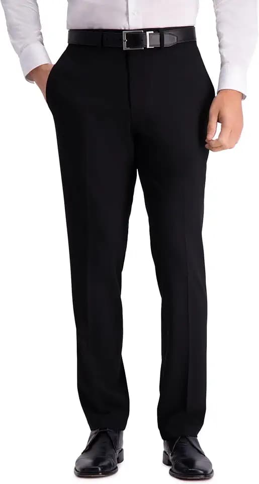 Kenneth Cole Reaction Men's Solid Performance Slim Fit Dress Pant