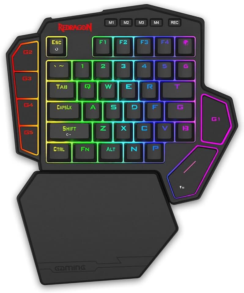Redragon K585 HE Wired Rapid Trigger Magnetic One-Handed RGB Gaming Keypad