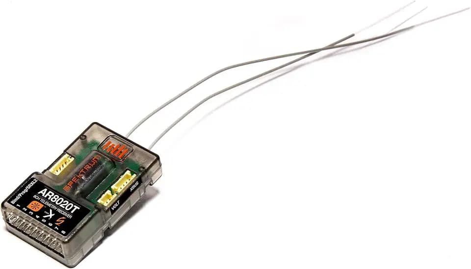 Spektrum AR8020T DSMX 8-Channel Telemetry Receiver, SPMAR8020T