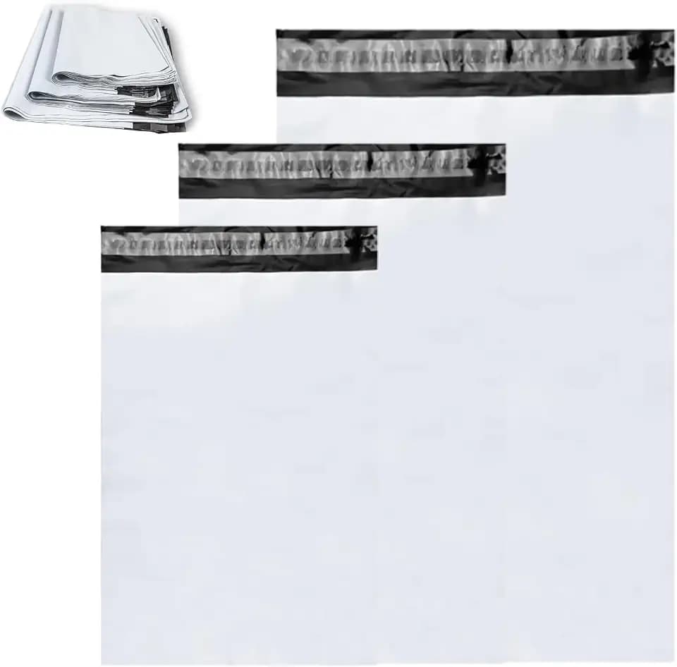 Versandbeutel, 60 Stück Folien Versandtaschen, Versandtaschen, S/M/L, mit Selbstklebeverschluss, Blickdicht, Wasserdich, für Kleidung Versand Textilien Warensendung