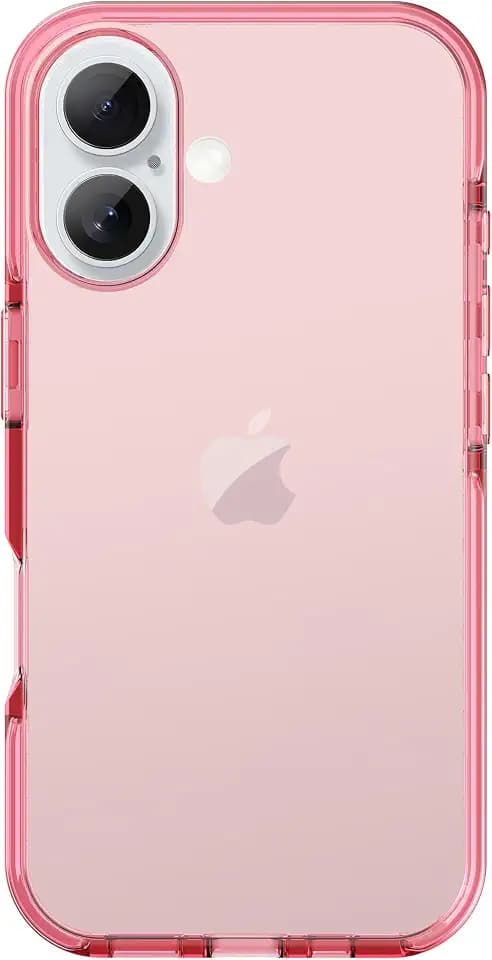 ArtsEvo Designed for iPhone 16 Case, 6.6ft Drop Protection, Full Body Screen Camera Protective Phone Case, Pink