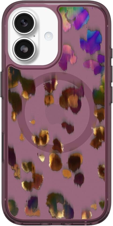 OtterBox iPhone 17 Symmetry Series Clear Case - Leopard Shift - Pink
