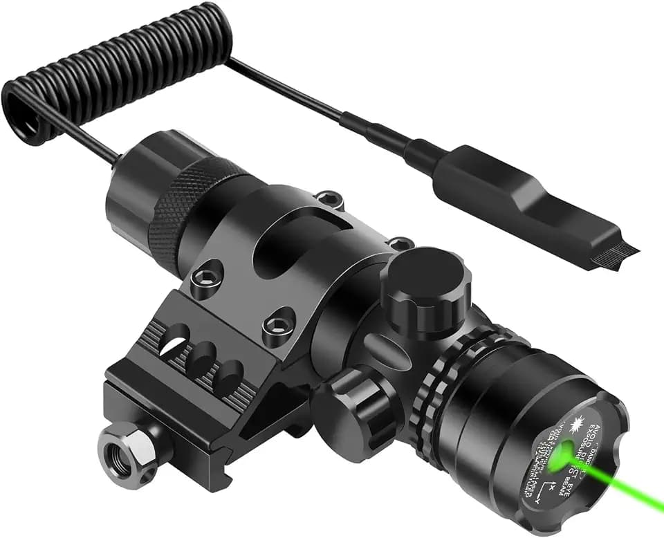 Feyachi Tactical Green Laser Sight with Picatinny Rail Mount & Barrel Mount