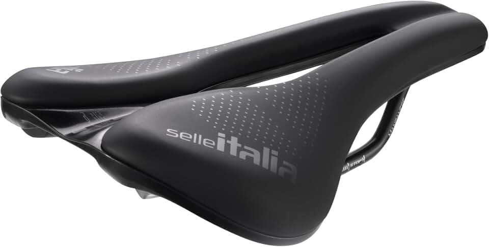 Selle Italia Novus Boost EVO Gravel TM Superflow – Gravel-Fahrradsattel, extra gepolsterter Rennradsattel, Superflow-Loch